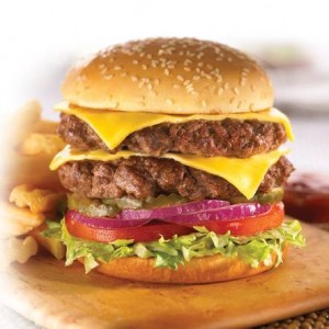 Denny's free burger and fries